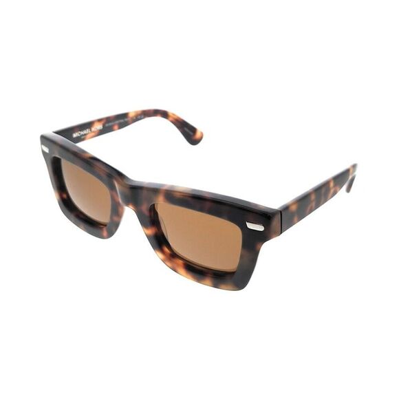Michael Kors 0MK9043 390473 Central Park Sun Tan Tortoise Rectangular Sunglasses - Picture 1 of 4